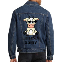 Cow Shirt - Legendairy - Cow Print Shirt - Pun Shirt Men Denim Jacket | Artistshot