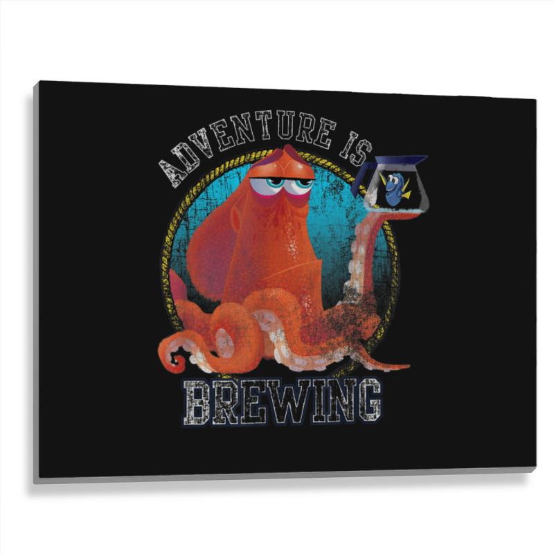 Funny Finding Dory Hank Adventure Graphic Metal Print Horizontal | Artistshot