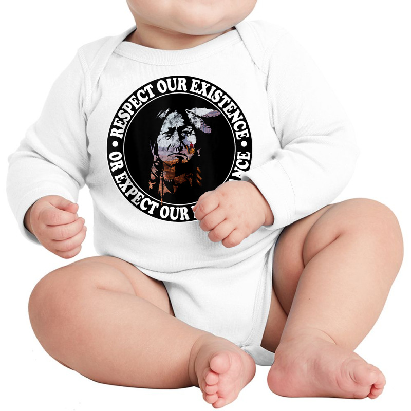 Native American Chief   Sitting Bull Lakota Sioux Tank Top Long Sleeve Baby Bodysuit | Artistshot