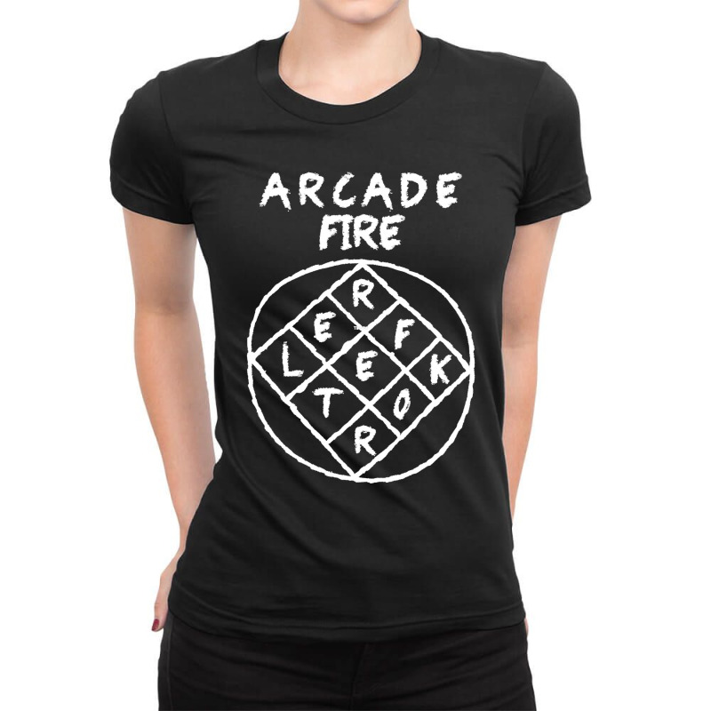 Arcade Fire Reflektor Ladies Fitted T-Shirt by cm-arts | Artistshot