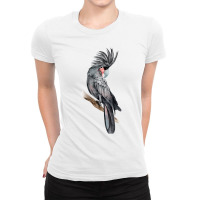 Australian Palm Parrot Tropical Exotic Animals Birds Watercolor Parrot Ladies Fitted T-shirt | Artistshot