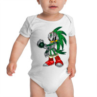 Metal Green Hedgehog Robot Baby Bodysuit | Artistshot