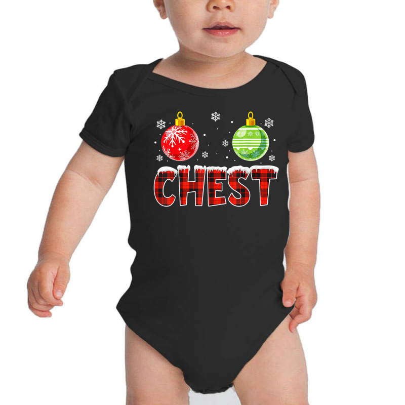 Chest Nuts Matching Chestnuts Funny Christmas Couples Chest T Shirt Baby Bodysuit | Artistshot