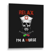 Funny Murse Male Nurse Gift Metal Print Vertical | Artistshot