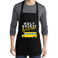 Holy Spirit Activate   Bus Driver Fun Christian Religious Premium T Sh Medium-length Apron | Artistshot