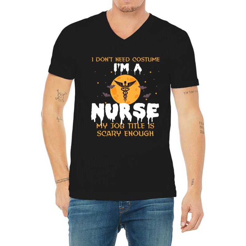 Halloween Nurse V-neck Tee | Artistshot