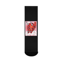 Oni Mask Demon Mask Yokai Kawaii Japanese Aesthetic Harajuku T Shirt Crew Socks | Artistshot