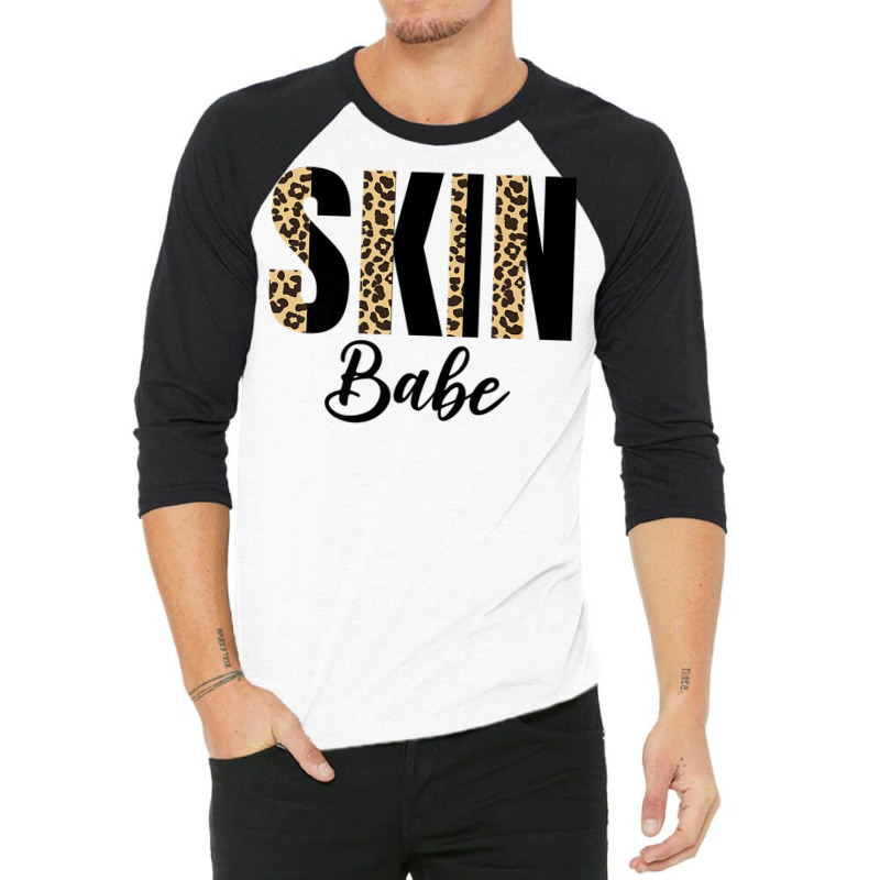 Skin Babe Leopard Skin Esthetician Skincare Premium T Shirt 3/4 Sleeve Shirt | Artistshot