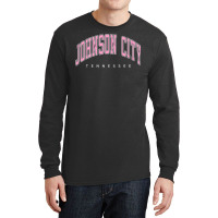 Johnson City Tennessee Tn Varsity Style Pink Text Premium T Shirt Long Sleeve Shirts | Artistshot