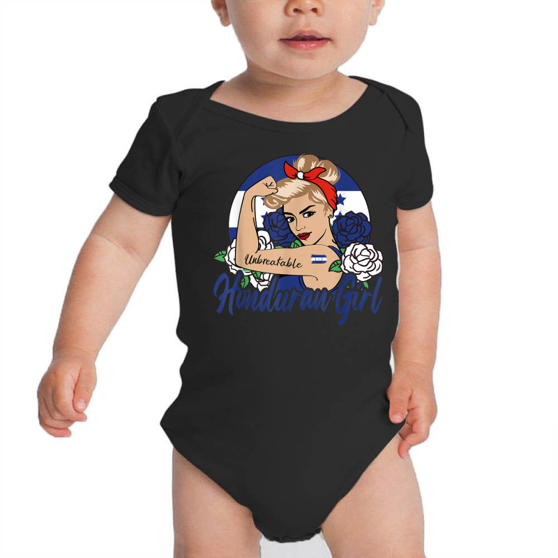 Honduras Girl Honduran Mujer Hondureña Flag T Shirt Baby Bodysuit by cm-arts | Artistshot