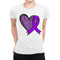 Diabetic Neuropathy Awareness Purple Ribbon T Shirt Ladies Fitted T-shirt | Artistshot