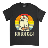 Boo Boo Crew Ghost Nurse Retro Halloween 2020 Nursing Rn Classic T-shirt | Artistshot