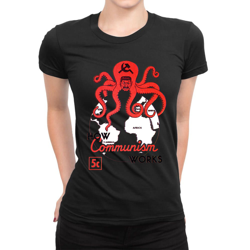 Communist Propaganda Ladies Fitted T-Shirt by cm-arts | Artistshot