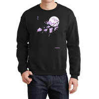 Japanese Purple Sakura Cherry Blossom Flower Crewneck Sweatshirt | Artistshot