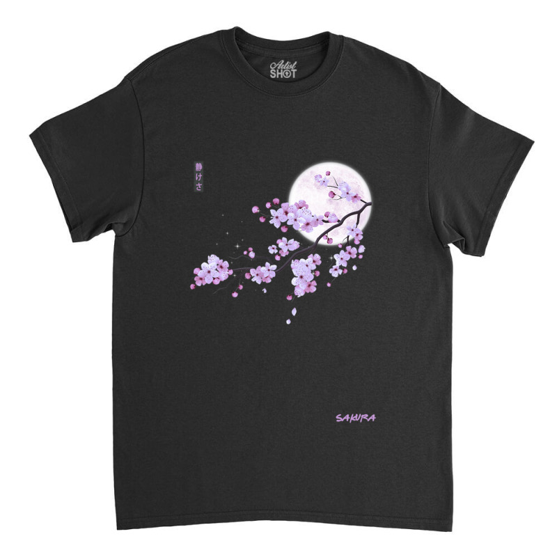 Japanese Purple Sakura Cherry Blossom Flower Classic T-shirt | Artistshot