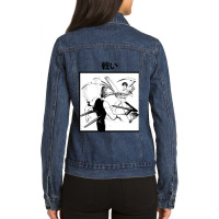 Parasyte Fight Ladies Denim Jacket | Artistshot