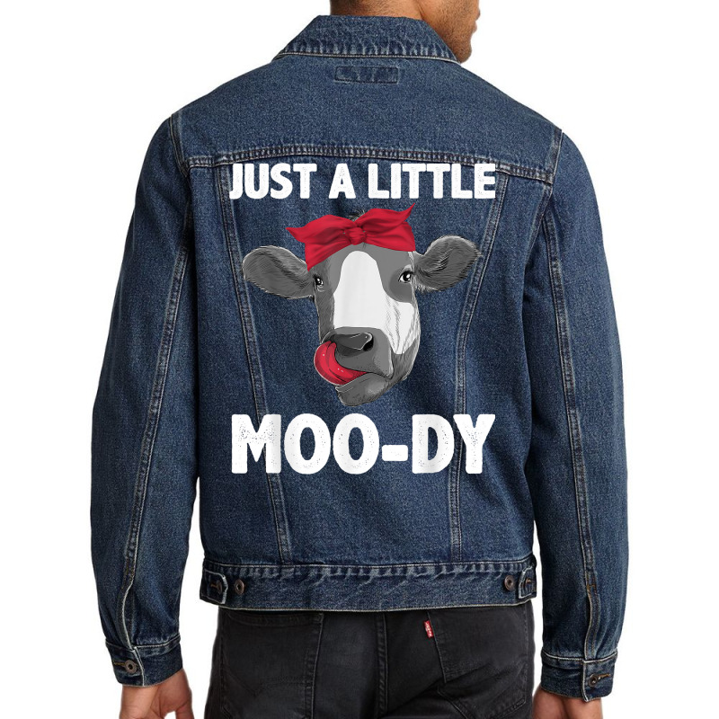 Cute Cow Design For Men Women Dairy Cow Lover Cattle Farming T Shirt Men Denim Jacket | Artistshot