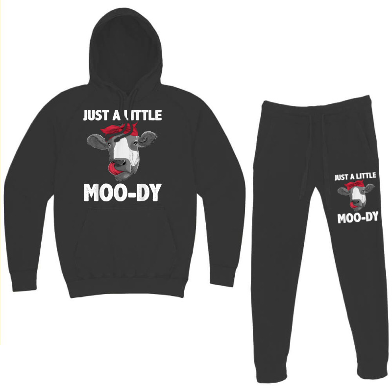 Cute Cow Design For Men Women Dairy Cow Lover Cattle Farming T Shirt Hoodie & Jogger Set | Artistshot