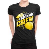 Womens Funny Lemonade Stand And Lemonade Crew V Neck T Shirt Ladies Fitted T-shirt | Artistshot