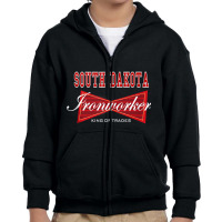 South Dakota Iron Worker King Of Trades Iron Working Tank Top Youth Zipper Hoodie | Artistshot