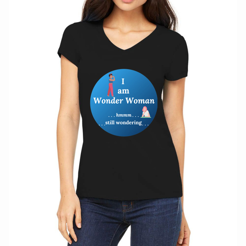 I Am Wonder Woman Women's V-Neck T-Shirt by cm-arts | Artistshot