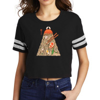 Alien Ramen Invasion Scorecard Crop Tee | Artistshot