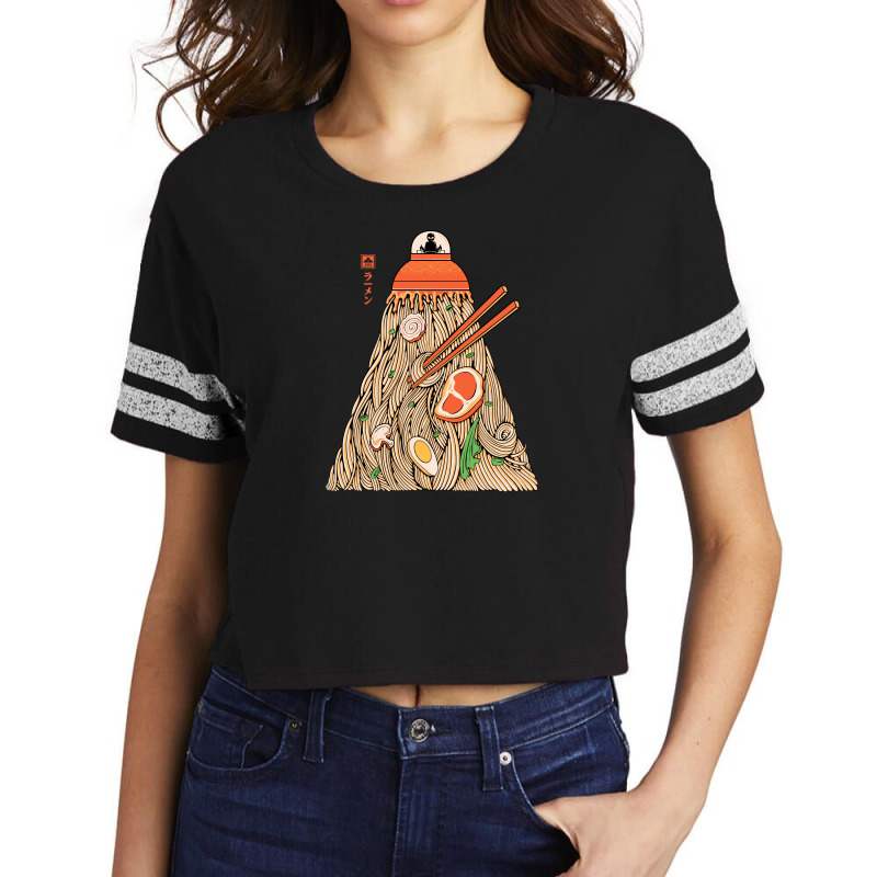 Alien Ramen Invasion Scorecard Crop Tee by Quilimo | Artistshot