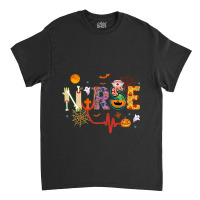 Nurse Halloween Costume Stethoscope Heartbeat Pumpkin Classic T-shirt | Artistshot