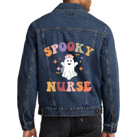 Nurse Halloween Shirt - Spooky Nurse Halloween Men Denim Jacket | Artistshot