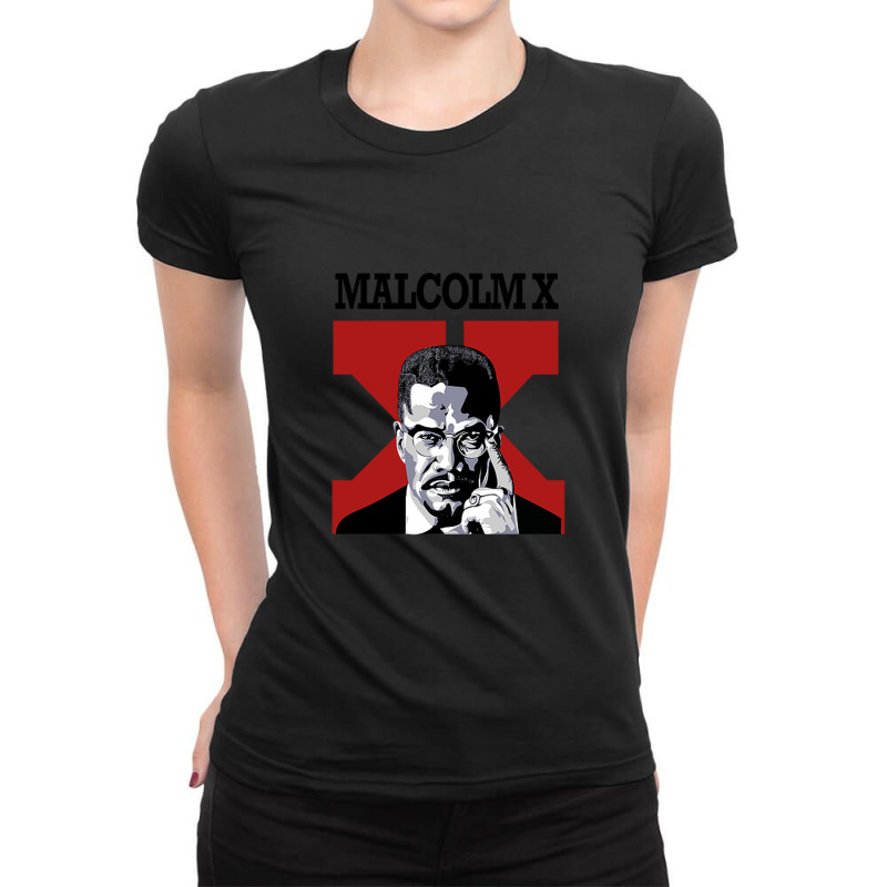 Malcolm X Ladies Fitted T-Shirt by juwitarahma22 | Artistshot