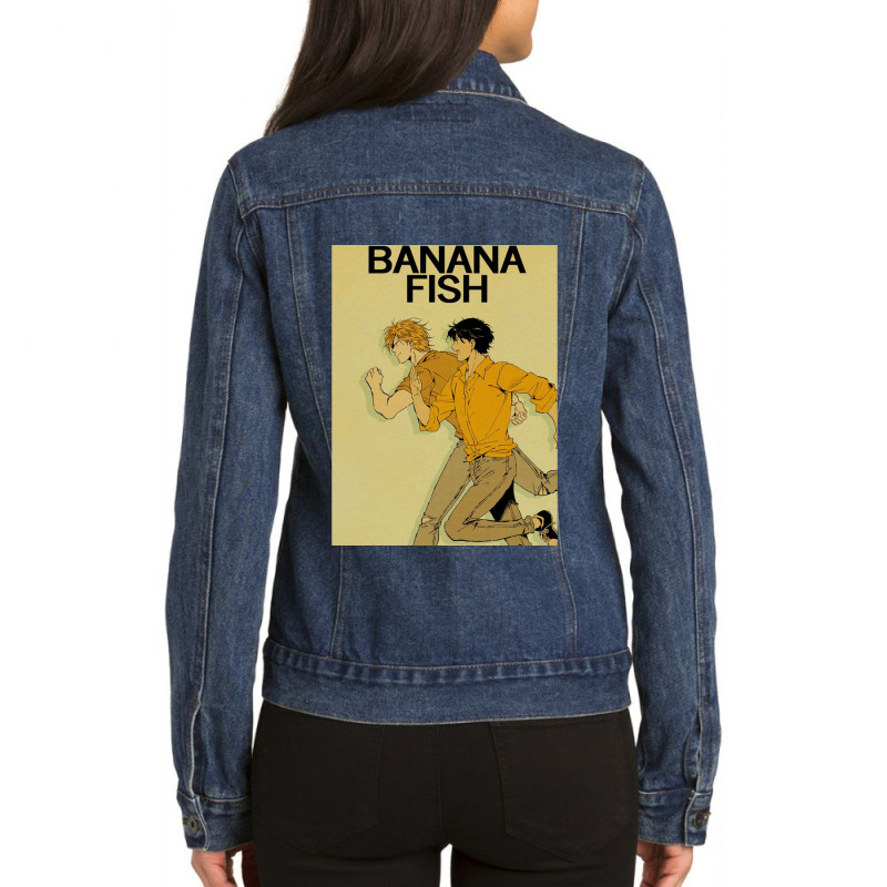 Banana Fish Ladies Denim Jacket by cm-arts | Artistshot