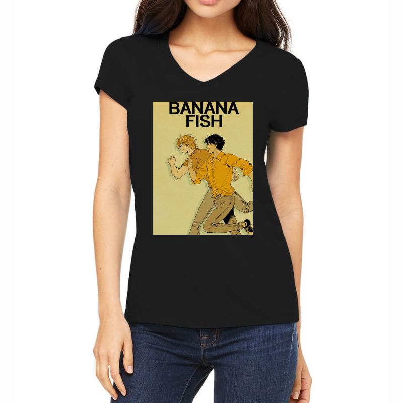 Banana Fish Women's V-Neck T-Shirt by cm-arts | Artistshot