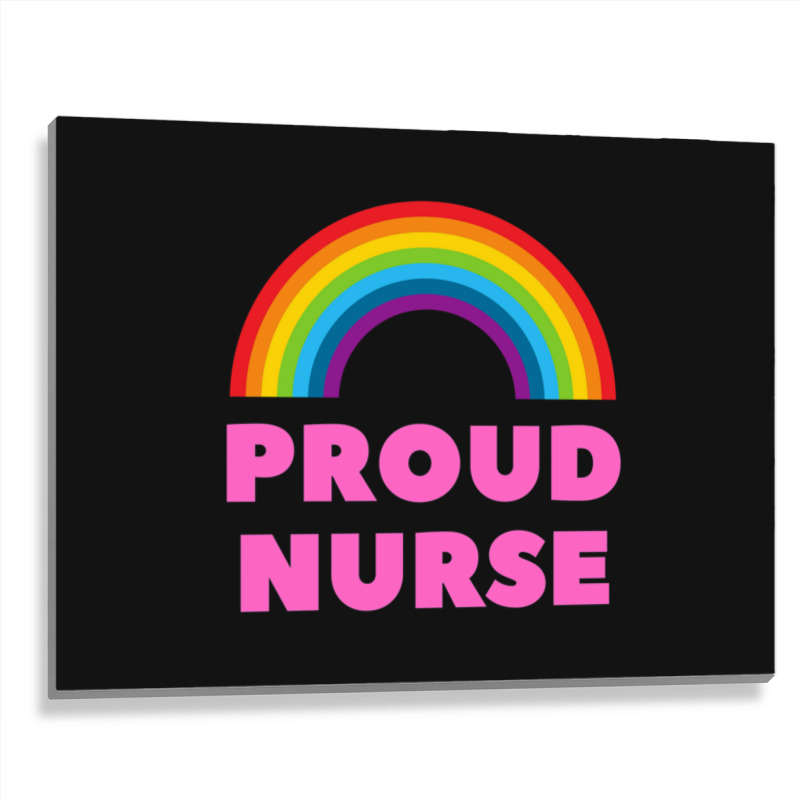 Proud Gay Nurse Metal Print Horizontal | Artistshot