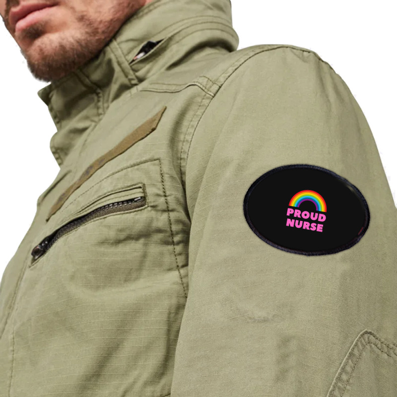 Proud Gay Nurse Oval Patch | Artistshot