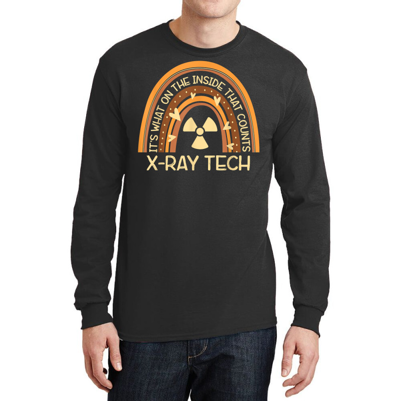 Rainbow Xray Tech Radiology Xray Technologist T Shirt Long Sleeve Shirts by cm-arts | Artistshot