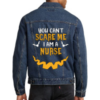 You Cant Scare Me I Am A Nurse Men Denim Jacket | Artistshot