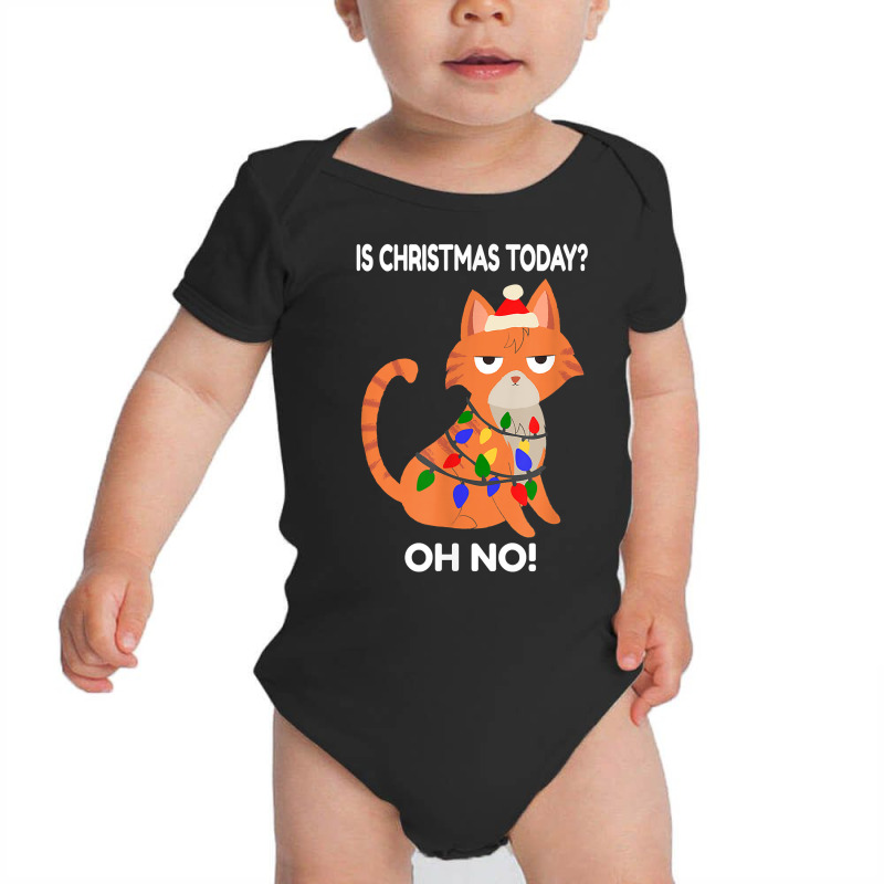 Kitten Is Christmas Today Noved Cat Christmas T Shirt Baby Bodysuit by cm-arts | Artistshot