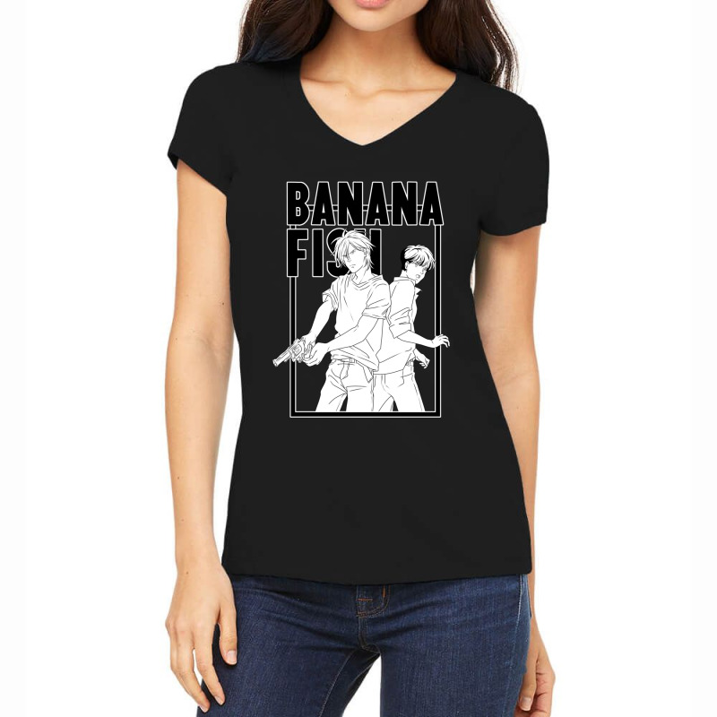 Banana Fish Women's V-Neck T-Shirt by cm-arts | Artistshot