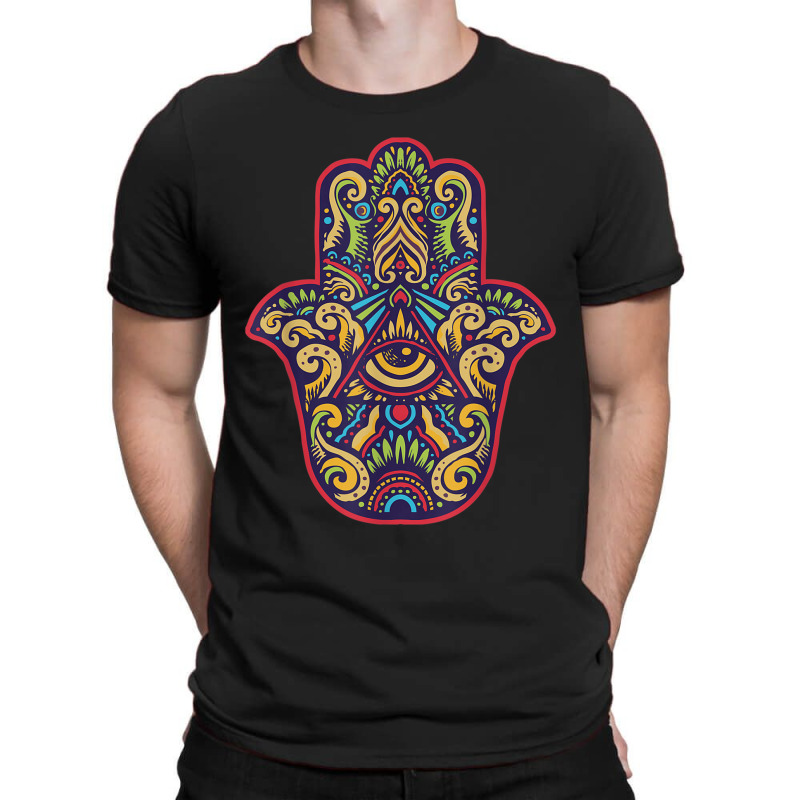 Spiritual Mystic Eye Third Eye All Seeing Eye Hamsa Hand T-shirt | Artistshot