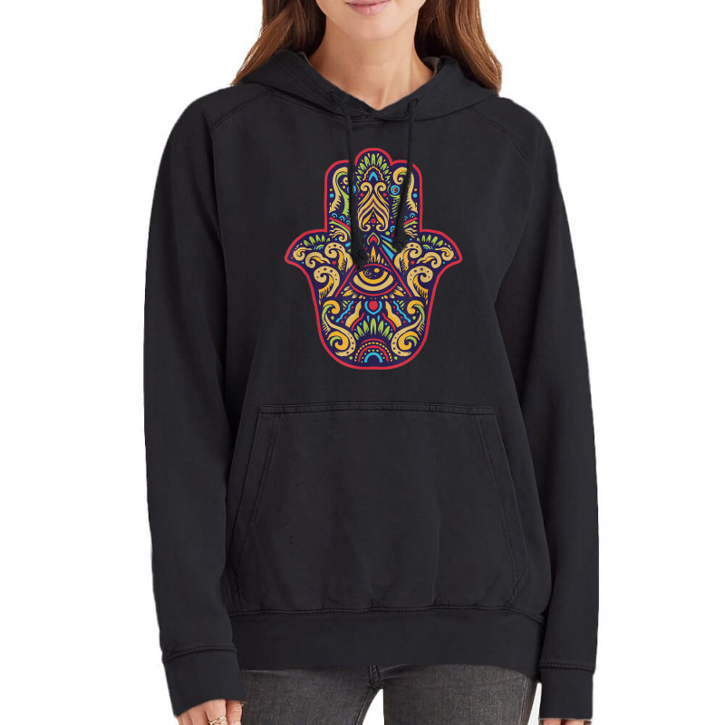 Spiritual Mystic Eye Third Eye All Seeing Eye Hamsa Hand Vintage Hoodie | Artistshot