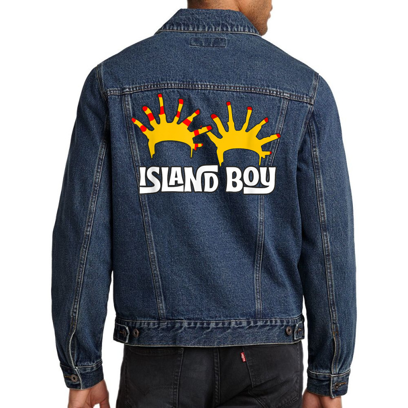 I'm An Island Boy, Island Boy Shirt, Ima Just Island Boy T Shirt Men Denim Jacket by cm-arts | Artistshot