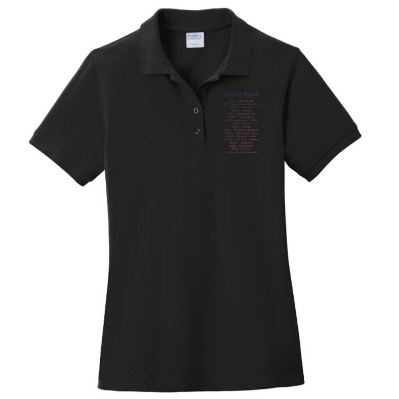 Cedar Point Timeline Ladies Polo Shirt by cm-arts | Artistshot