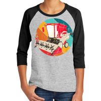 Combine Harvester Tractor Vintage Agricultural Farming T Shirt Youth 3/4 Sleeve | Artistshot