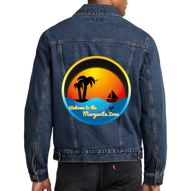 Welcome To The Margarita Zone!   Dream Daddy A Dad Dating Simulator Men Denim Jacket by SANDRAWILLIAMS | Artistshot