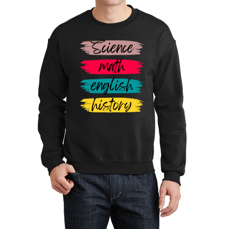 Science Math English History Crewneck Sweatshirt | Artistshot