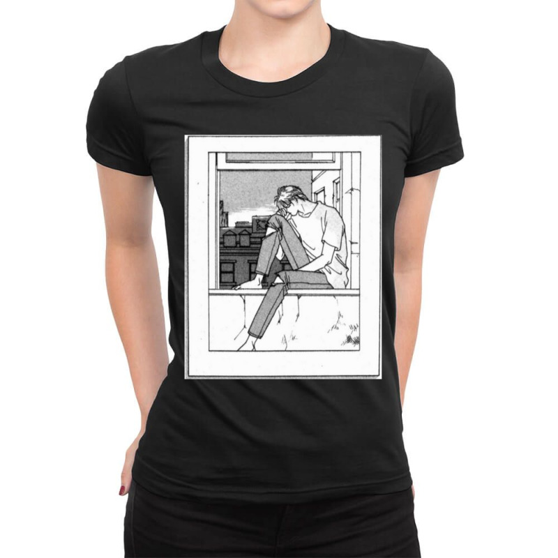 Banana Fish Ash (dawn) Ladies Fitted T-Shirt by cm-arts | Artistshot