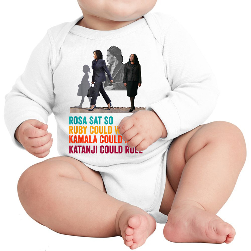 Rosa Sat Ruby Walk Kamala Run So Ketanji Could Rule Kbj Meme T Shirt Long Sleeve Baby Bodysuit | Artistshot