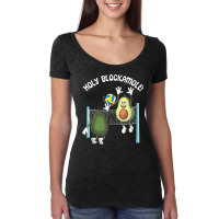 Holy Blockamole! Guacamole Player Blocker Volleyball T Shirt Women's Triblend Scoop T-shirt | Artistshot