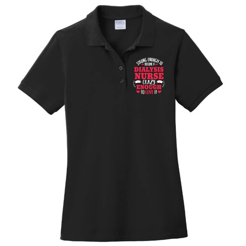 Skilled Crazy Dialysis Nurse Kidney Nephrology Nursing Gift Long Sleev Ladies Polo Shirt by cm-arts | Artistshot