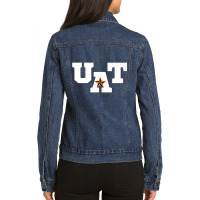 Uta Ut Arlington Texas Student Tank Top Ladies Denim Jacket | Artistshot